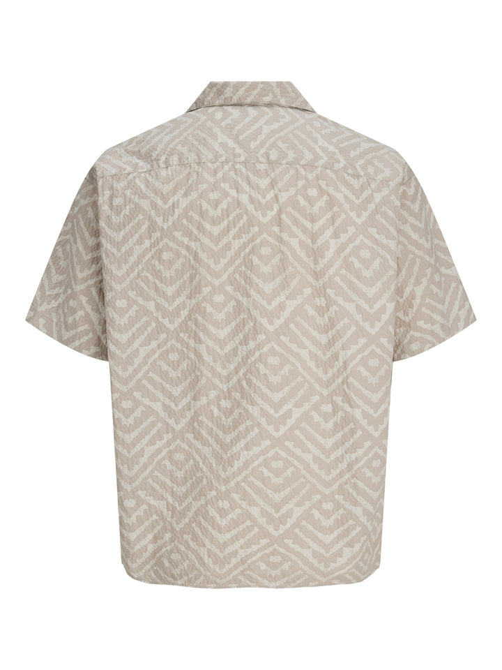 JJMILO SEERSUCKER RESORT SHIRT SS, Moonbeam/AOP 176631001 Bild 2
