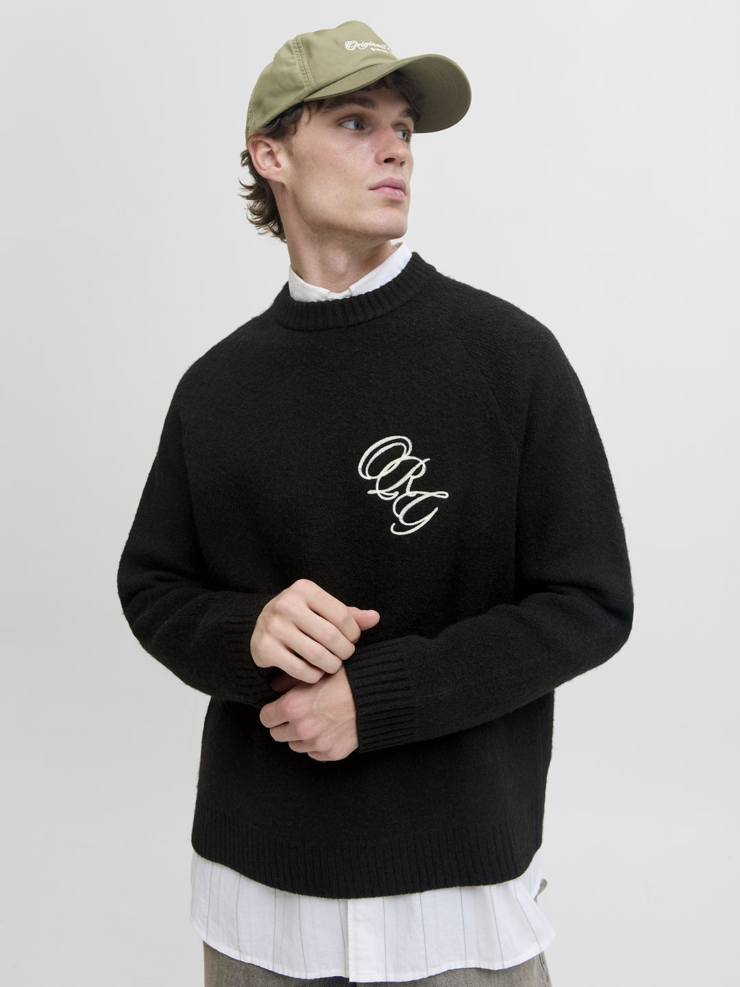 JORBEDFORD KNIT EMB CREW NECK, Black 178012 Bild 7