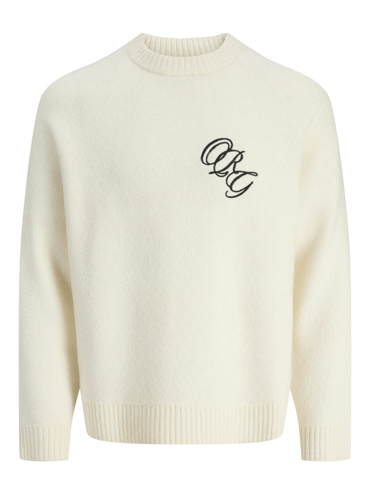 JORBEDFORD KNIT EMB CREW NECK, Sea Salt 296416 Bild 1