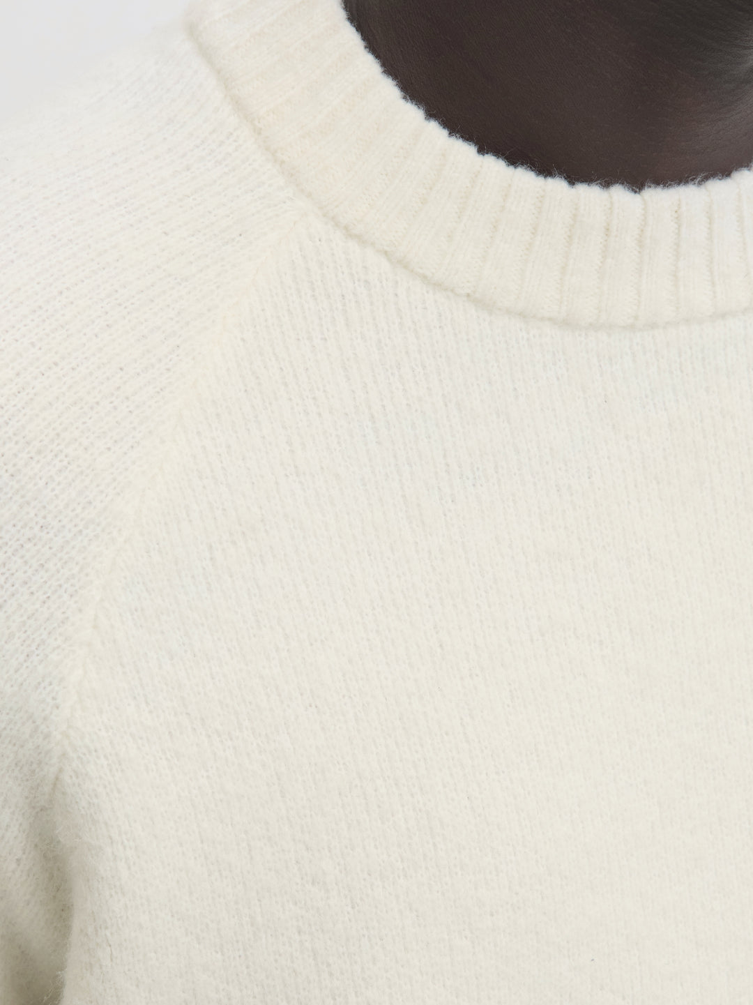 JORBEDFORD KNIT EMB CREW NECK, Sea Salt 296416 Bild 3