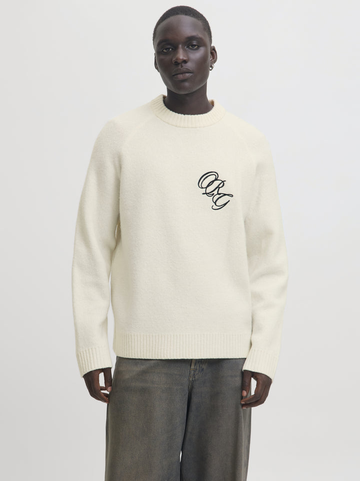JORBEDFORD KNIT EMB CREW NECK, Sea Salt 296416 Bild 5