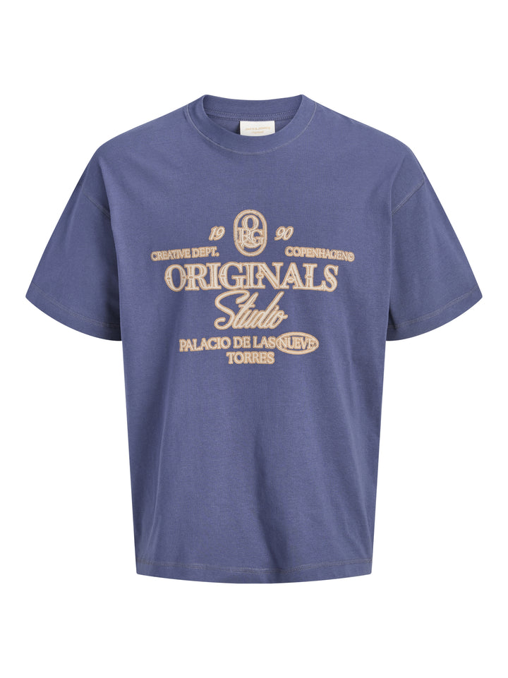 JORCHAMBERI TYPO TEE SS CN, Crown Blue 177109 Bild 1