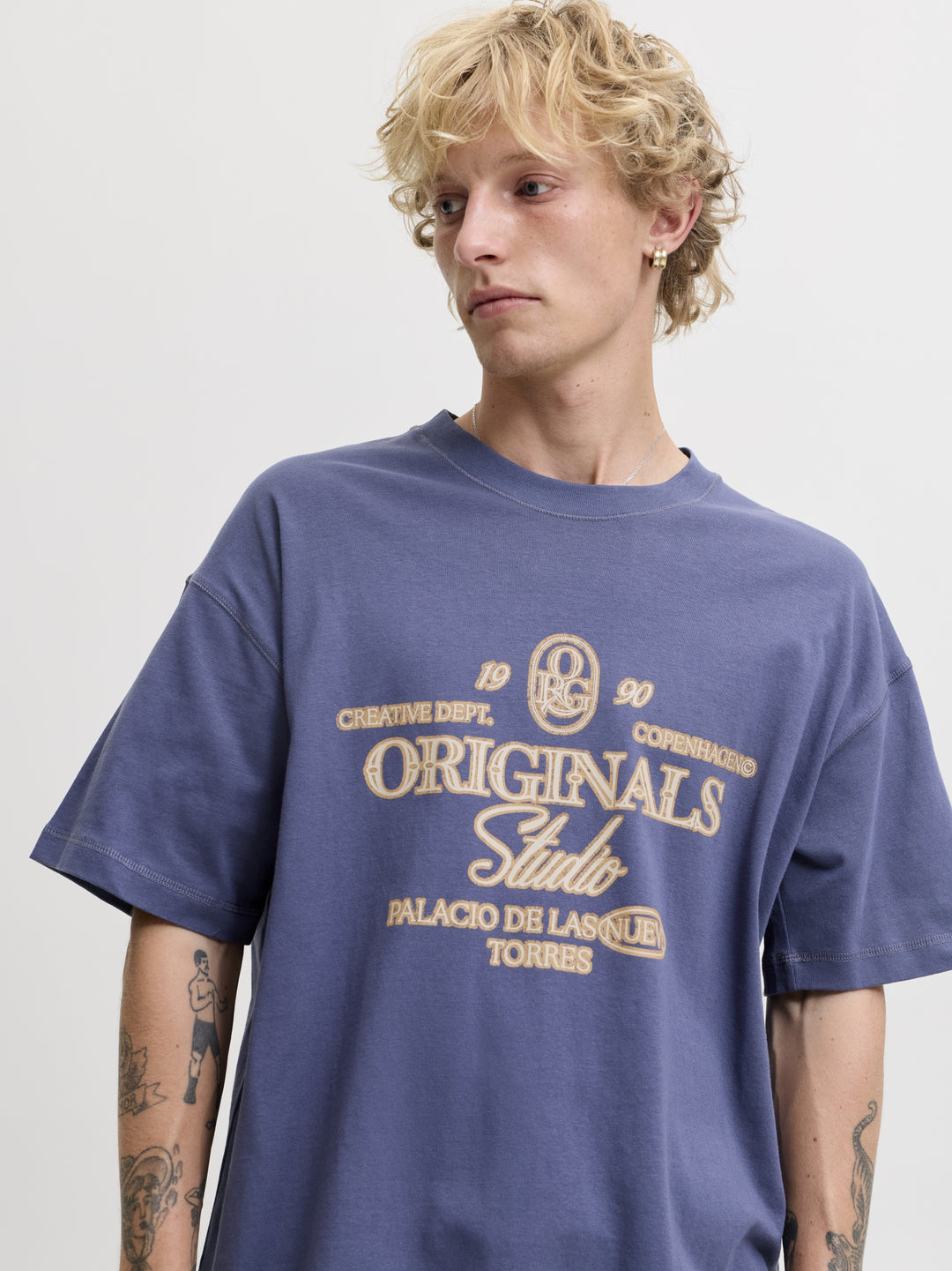 JORCHAMBERI TYPO TEE SS CN, Crown Blue 177109 Bild 8