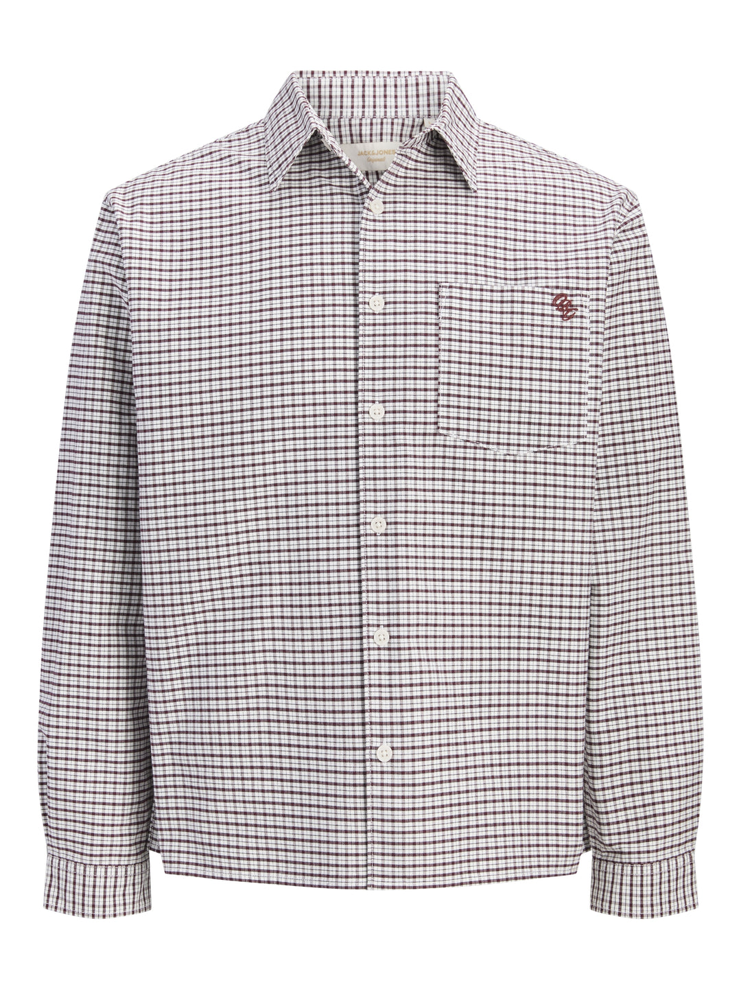 JORFREDERIKSBERG OXFORD SHIRT LS SN, Chocolate Truffle/CHECKS 177119001 Bild 1