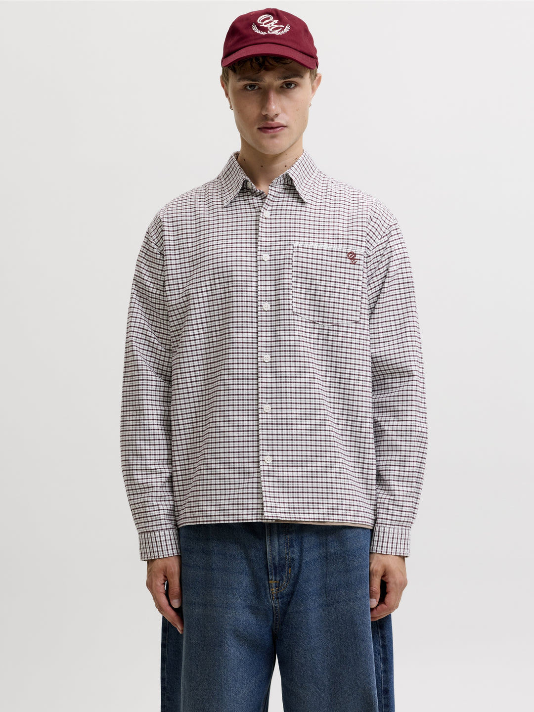 JORFREDERIKSBERG OXFORD SHIRT LS SN, Chocolate Truffle/CHECKS 177119001 Bild 3