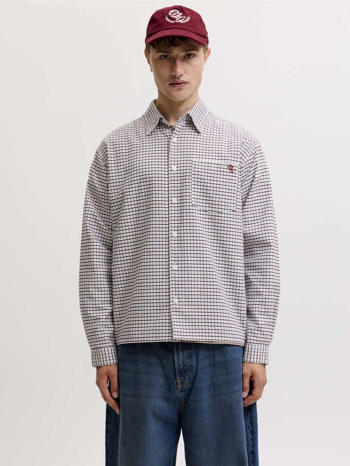 JORFREDERIKSBERG OXFORD SHIRT LS SN, Chocolate Truffle/CHECKS 177119001 Bild 3