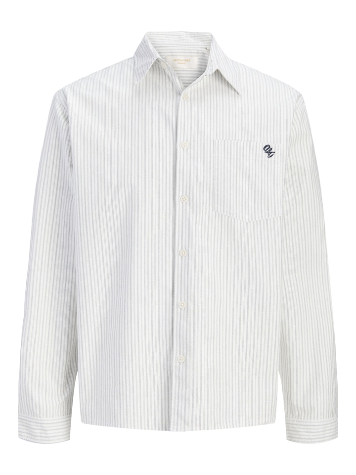 JORFREDERIKSBERG OXFORD SHIRT LS SN, Snow White/STRIPES 177707002 Bild 1