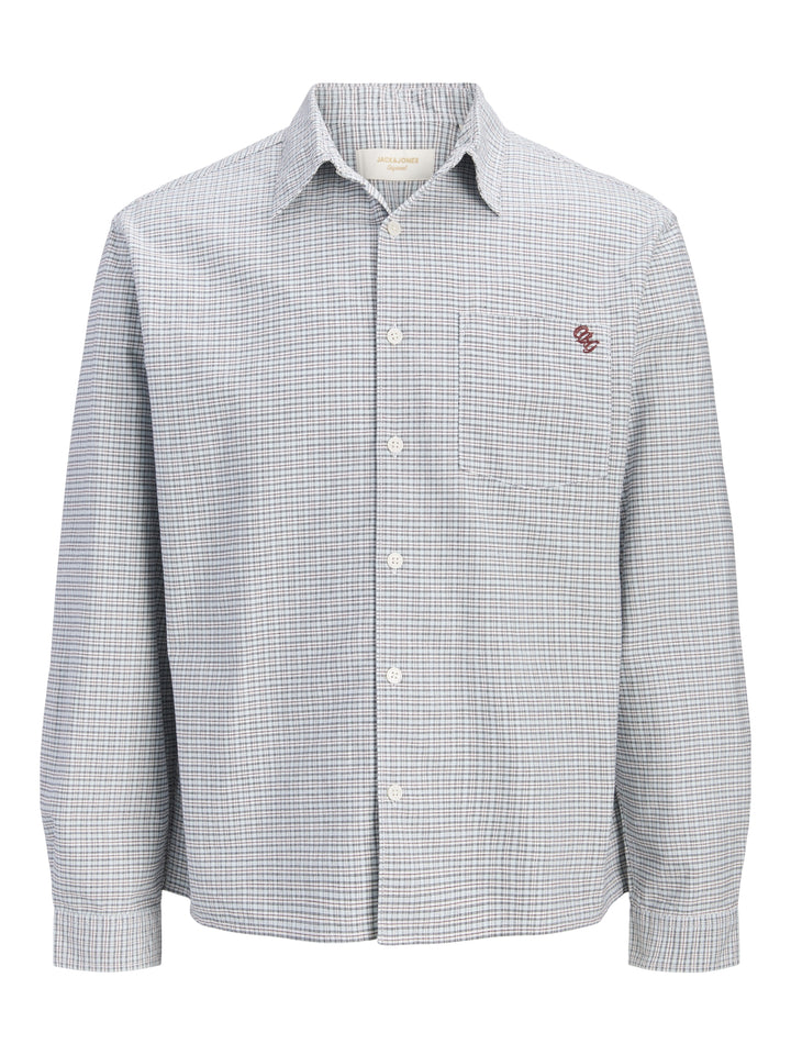 JORFREDERIKSBERG OXFORD SHIRT LS SN, Ice Water/CHECKS 297296001 Bild 1