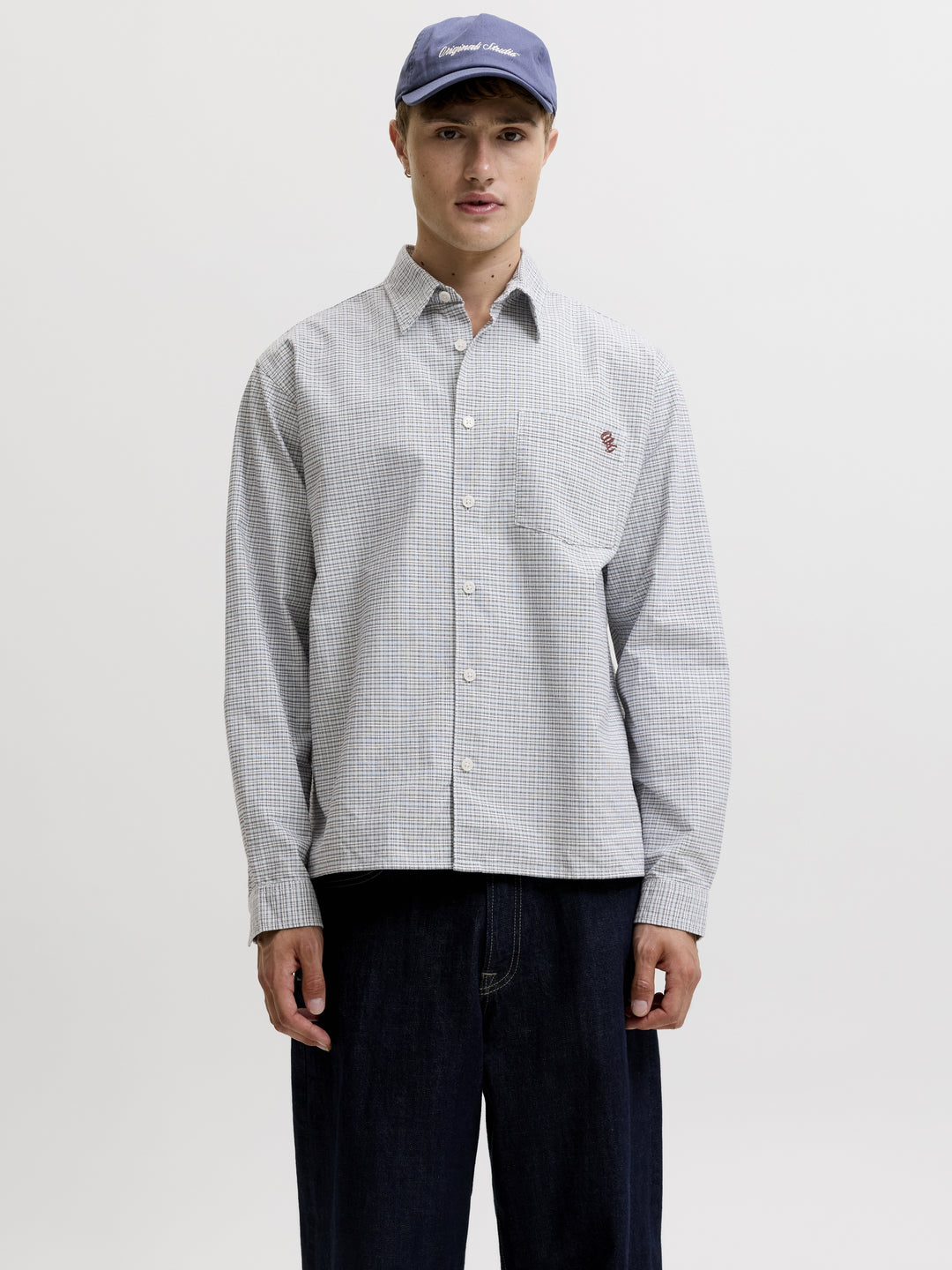 JORFREDERIKSBERG OXFORD SHIRT LS SN, Ice Water/CHECKS 297296001 Bild 5