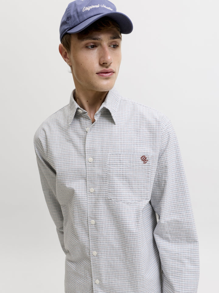 JORFREDERIKSBERG OXFORD SHIRT LS SN, Ice Water/CHECKS 297296001 Bild 8