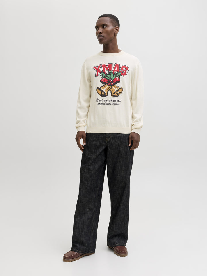 JORHOLIDAY KNIT CREW NECK, Sea Salt 296416 Bild 4