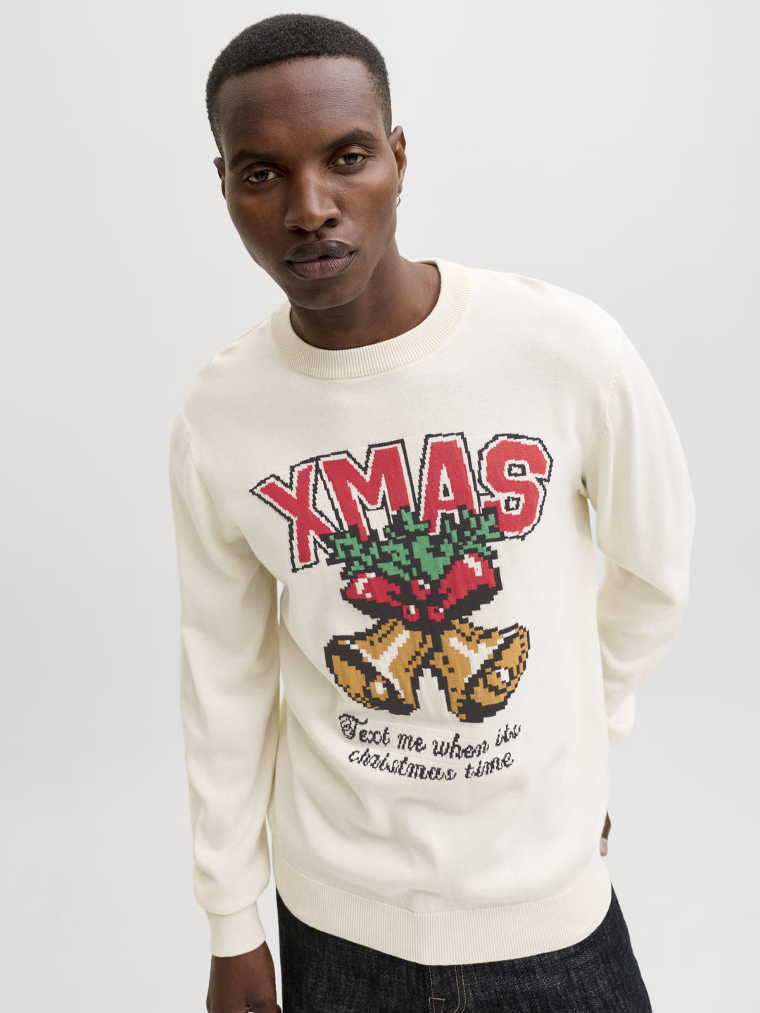 JORHOLIDAY KNIT CREW NECK, Sea Salt 296416 Bild 7