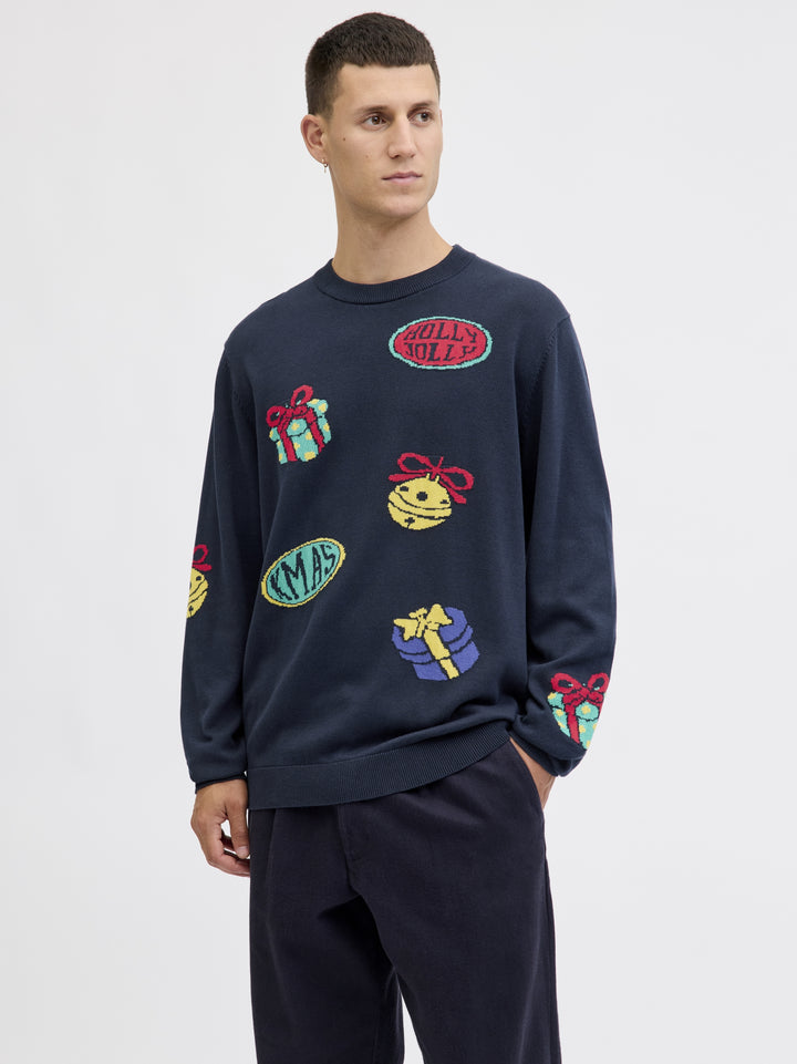 JORHOLIDAY KNIT CREW NECK, Sky Captain 175917 Bild 11