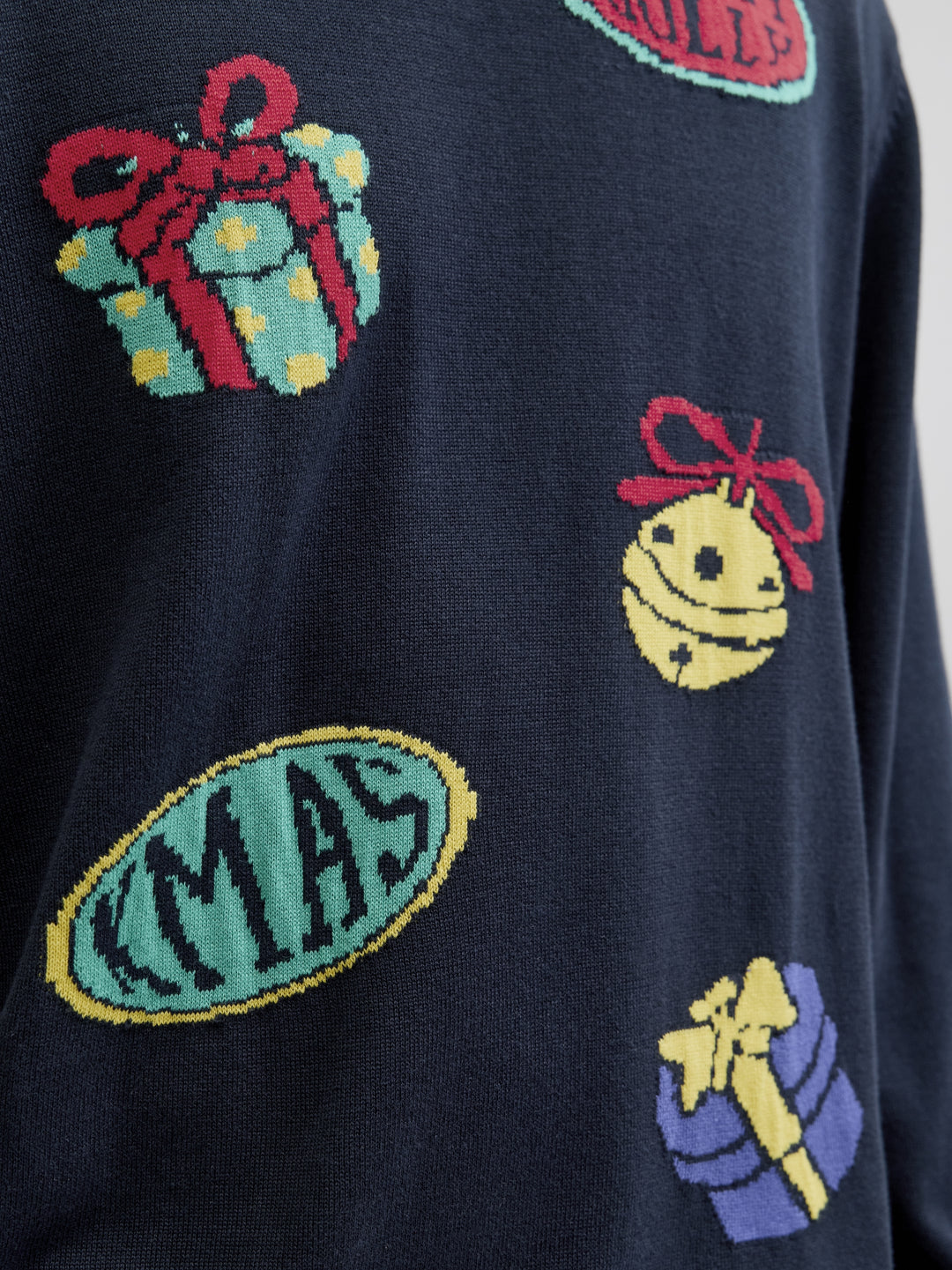 JORHOLIDAY KNIT CREW NECK, Sky Captain 175917 Bild 4