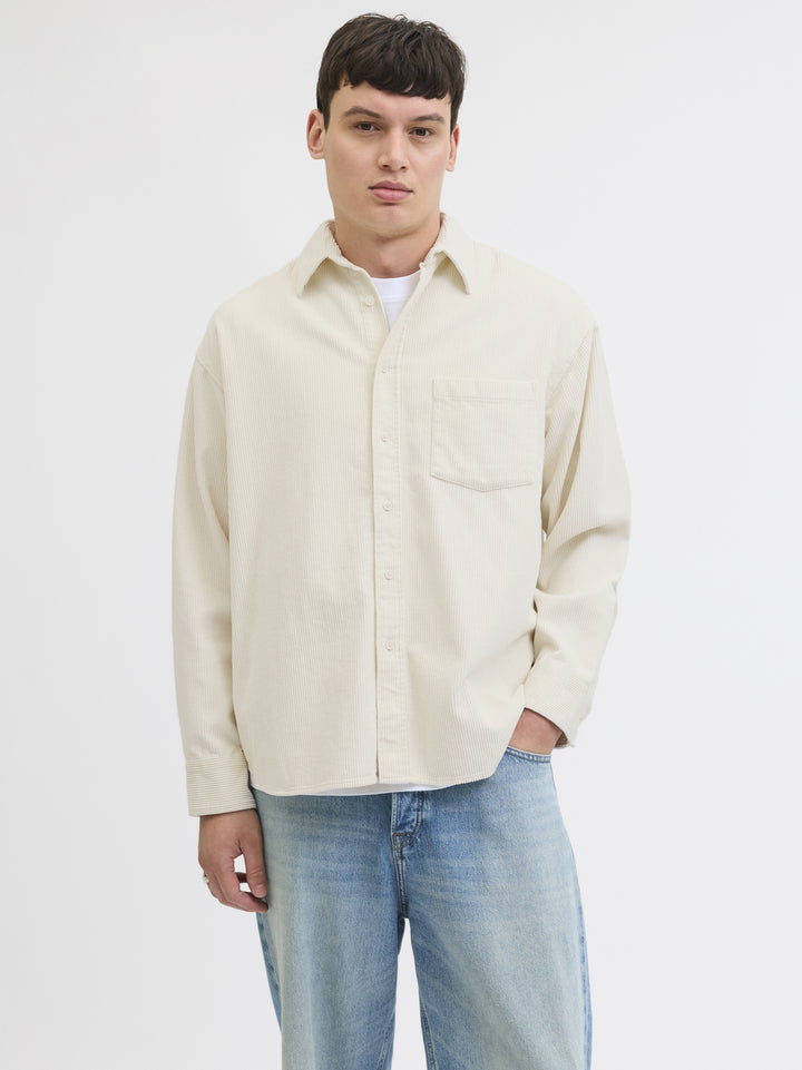 JORINWOOD OVERSIZED CORD SHIRT LS, Antique White 177620 Bild 10