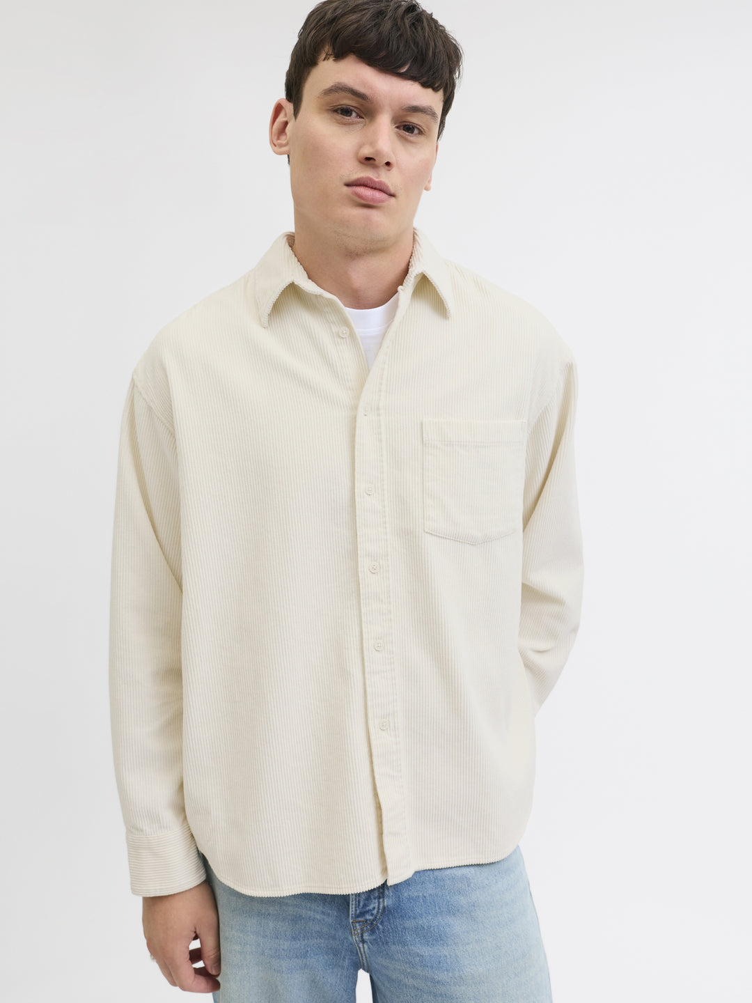 JORINWOOD OVERSIZED CORD SHIRT LS, Antique White 177620 Bild 6