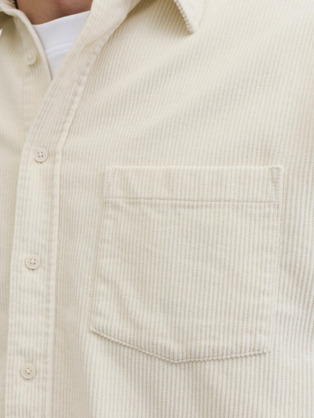 JORINWOOD OVERSIZED CORD SHIRT LS, Antique White 177620 Bild 7