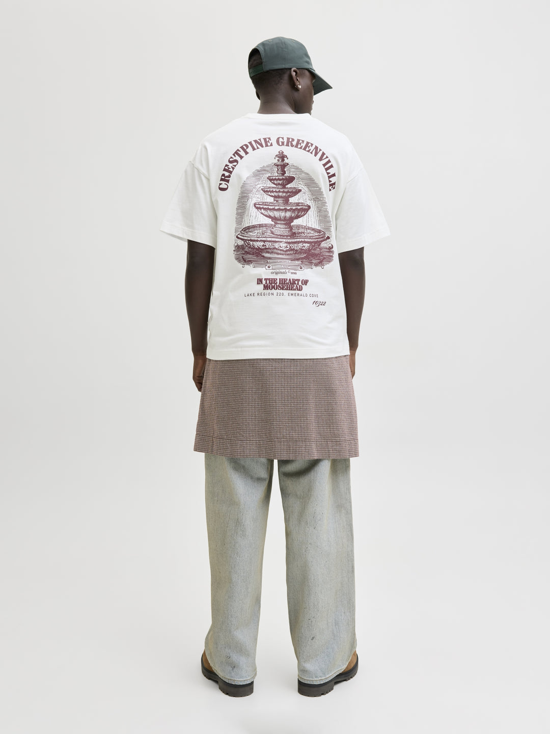 JORMAINE BACK TEE SS CREW NECK SN, Cloud Dancer 177642 Bild 12