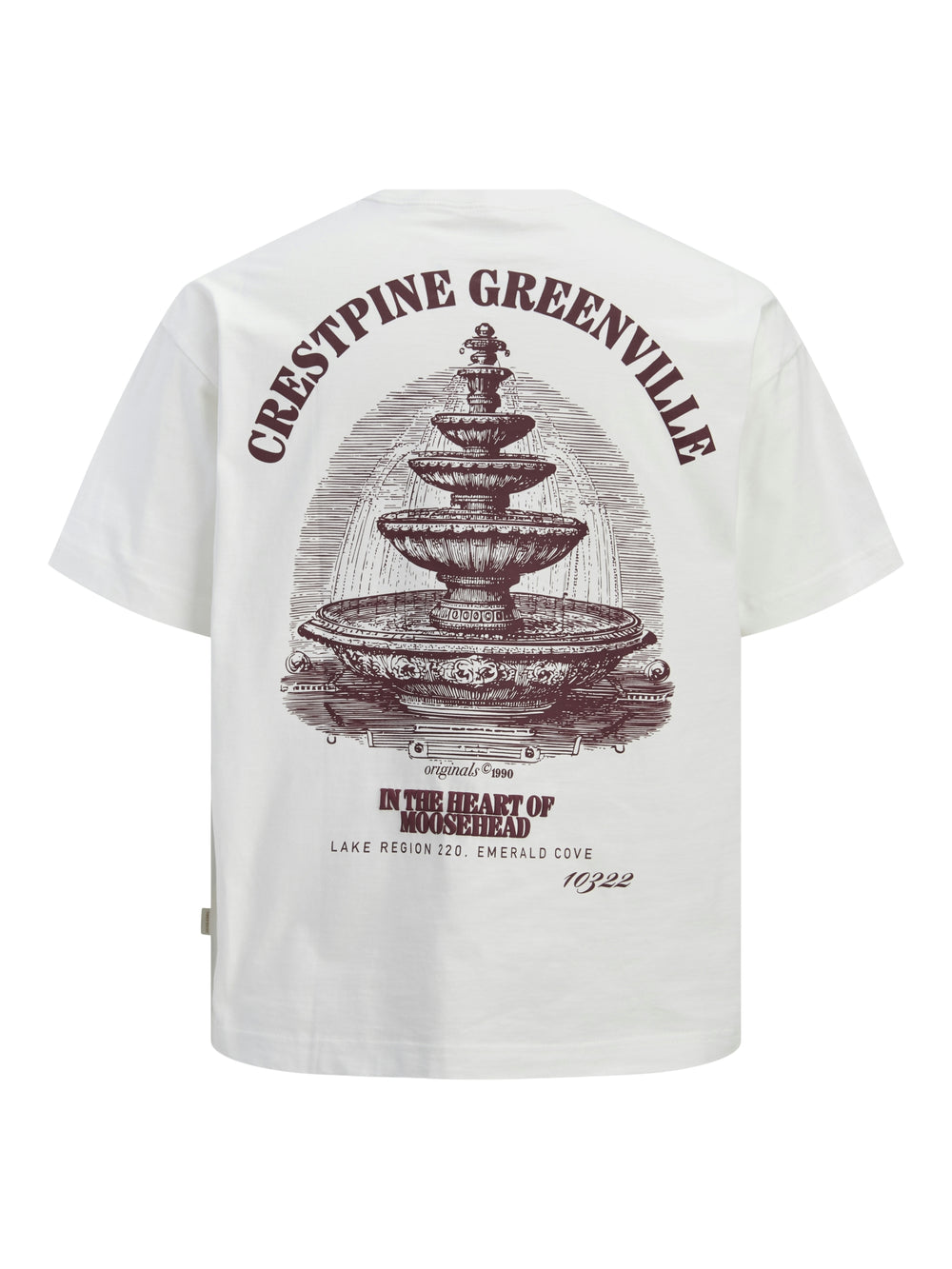 JORMAINE BACK TEE SS CREW NECK SN, Cloud Dancer 177642 Bild 2
