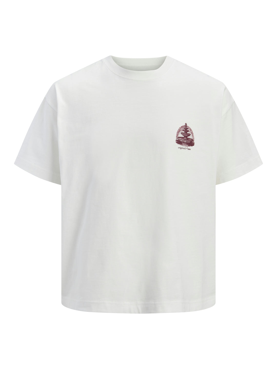 JORMAINE BACK TEE SS CREW NECK SN, Cloud Dancer 177642 Bild 9