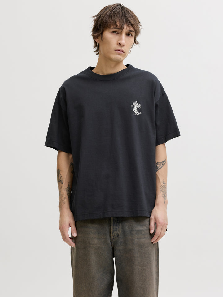JORMAINE BACK TEE SS CREW NECK SN, Black 178012 Bild 12