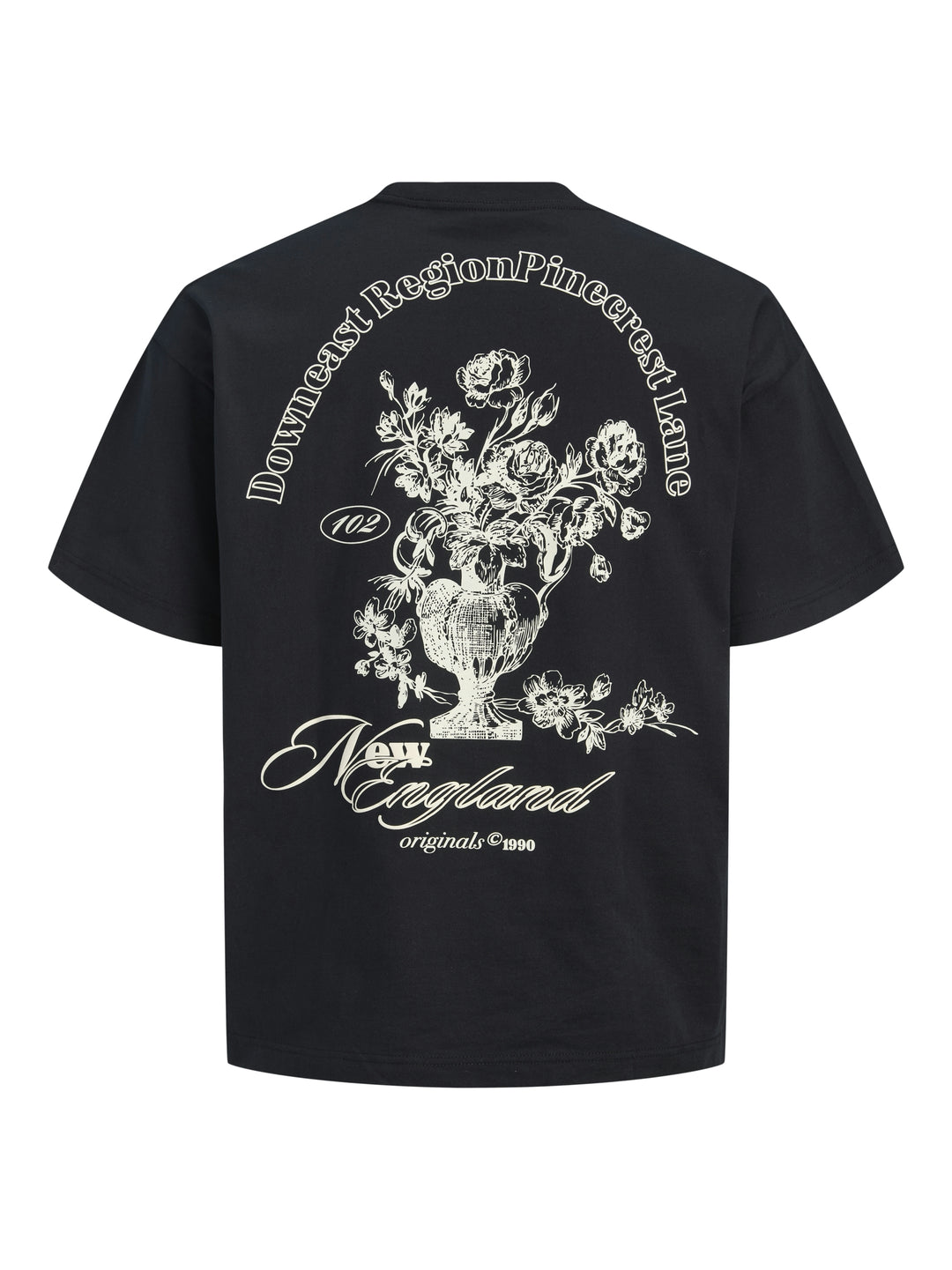 JORMAINE BACK TEE SS CREW NECK SN, Black 178012 Bild 2