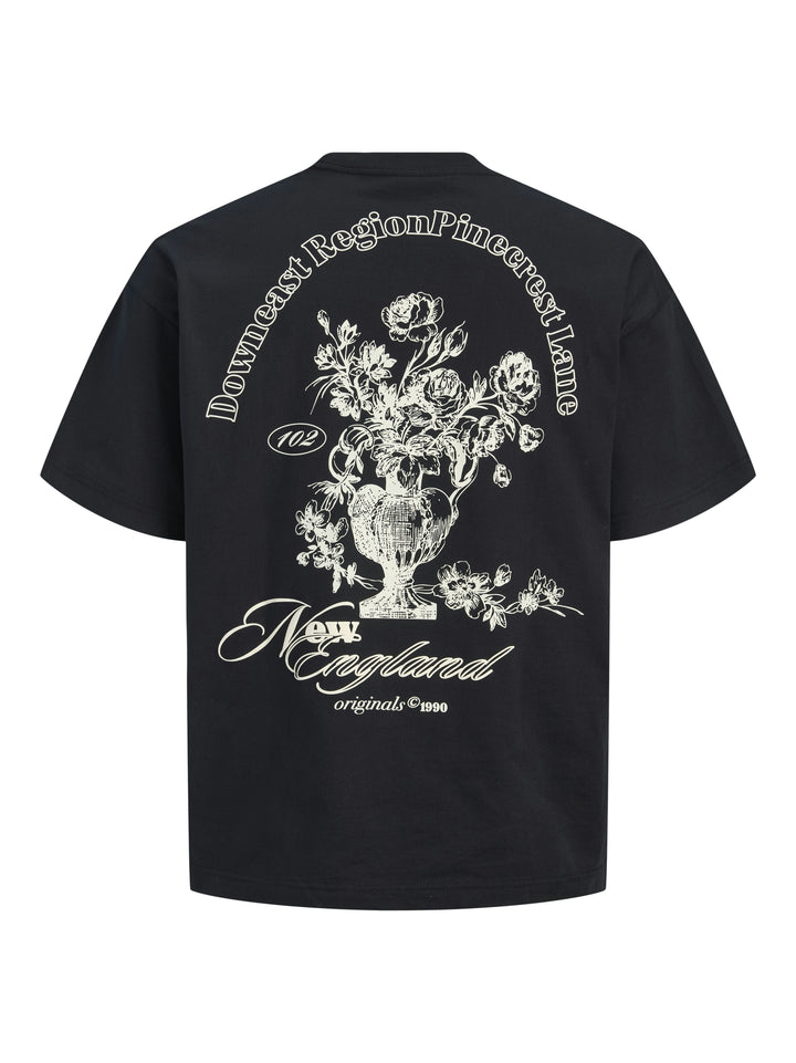 JORMAINE BACK TEE SS CREW NECK SN, Black 178012 Bild 2