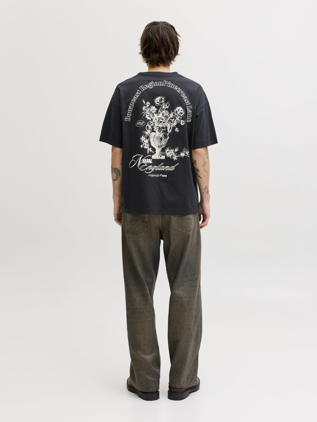 JORMAINE BACK TEE SS CREW NECK SN, Black 178012 Bild 3
