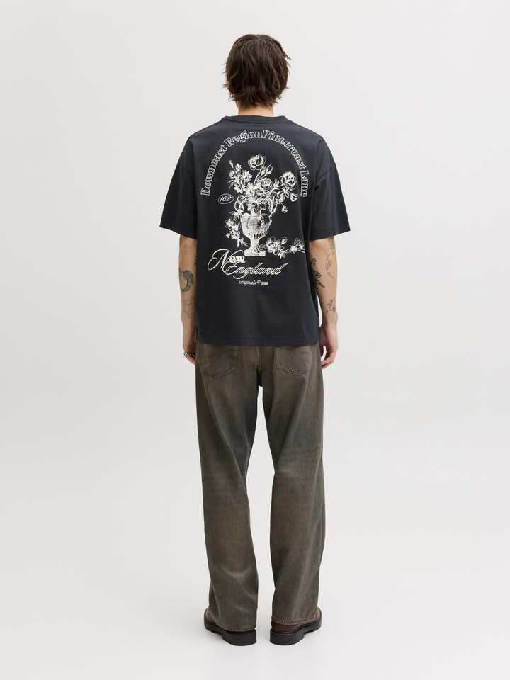 JORMAINE BACK TEE SS CREW NECK SN, Black 178012 Bild 3