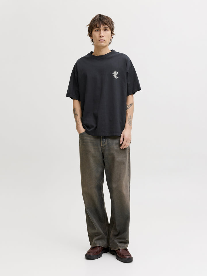 JORMAINE BACK TEE SS CREW NECK SN, Black 178012 Bild 6