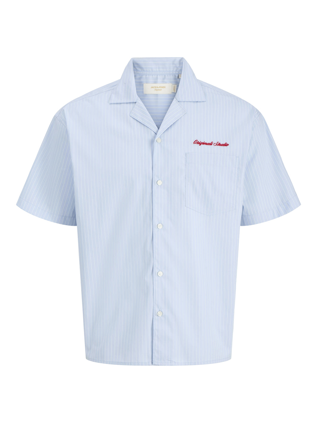 JORMENTON POPLIN STRIPE RESORT SHIR, Cashmere Blue 175775 Bild 1