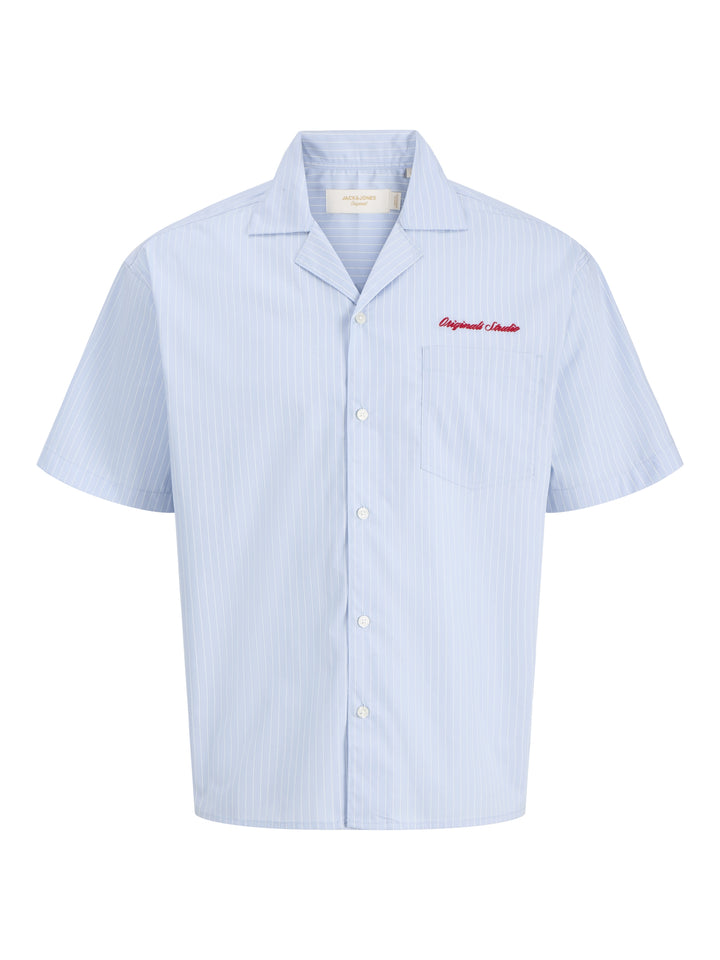 JORMENTON POPLIN STRIPE RESORT SHIR, Cashmere Blue 175775 Bild 1