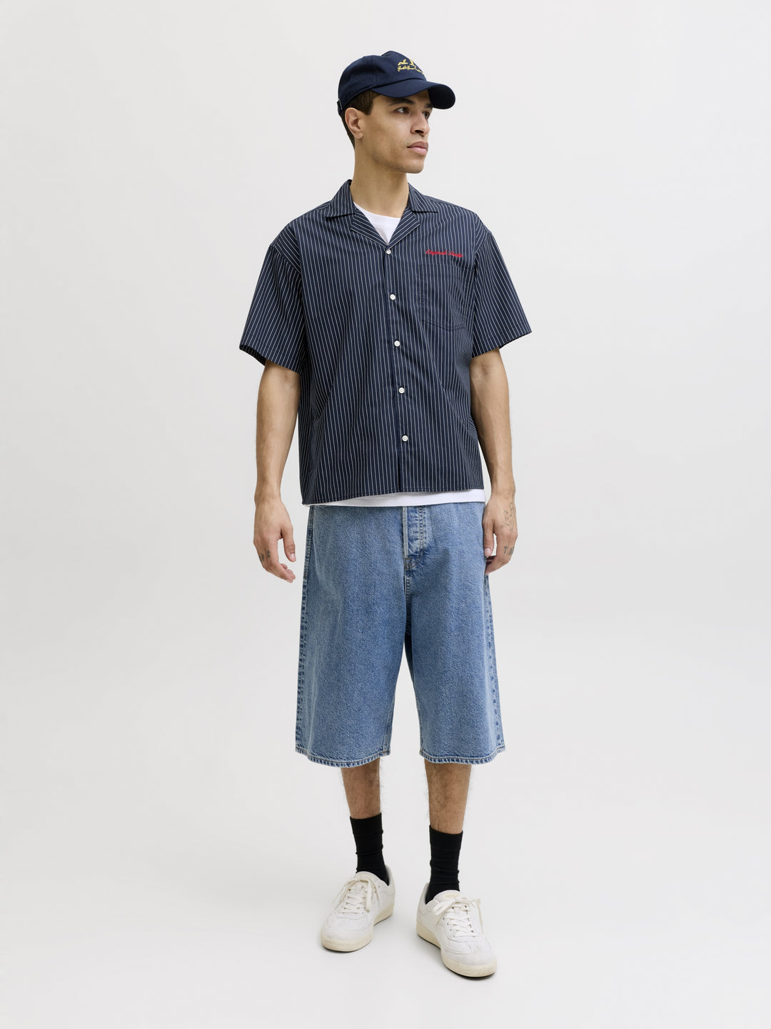 JORMENTON POPLIN STRIPE RESORT SHIR, Sky Captain 175917 Bild 5