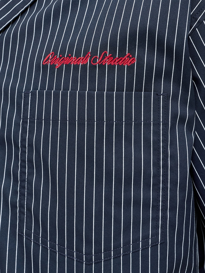 JORMENTON POPLIN STRIPE RESORT SHIR, Sky Captain 175917 Bild 5
