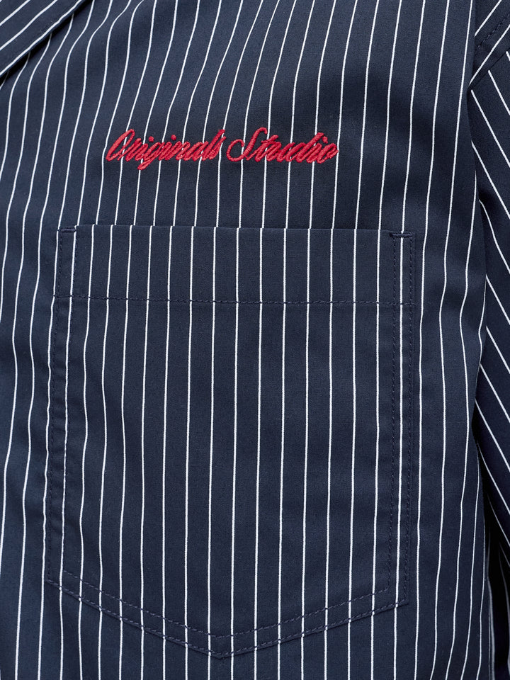 JORMENTON POPLIN STRIPE RESORT SHIR, Sky Captain 175917 Bild 6
