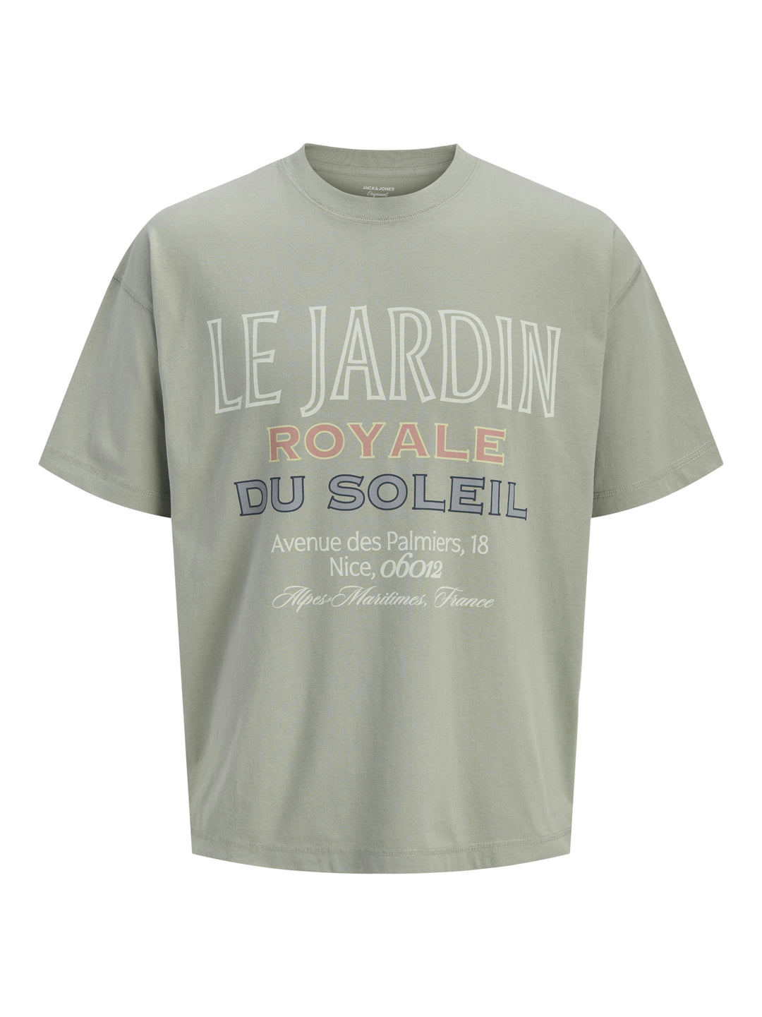JORMENTON TYPO FRONT TEE SS CREW NE, Seagrass 176290 Bild 1