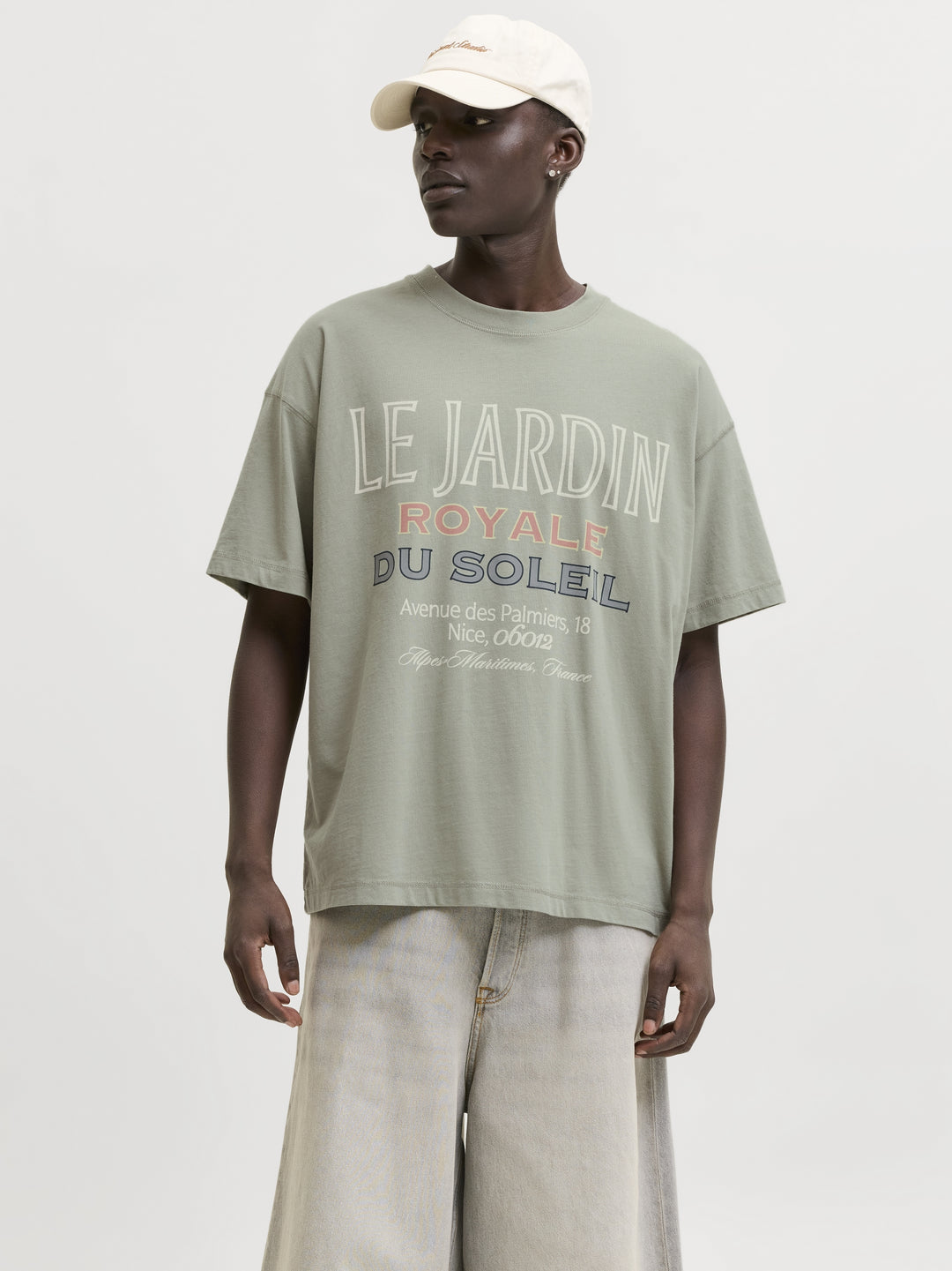JORMENTON TYPO FRONT TEE SS CREW NE, Seagrass 176290 Bild 5