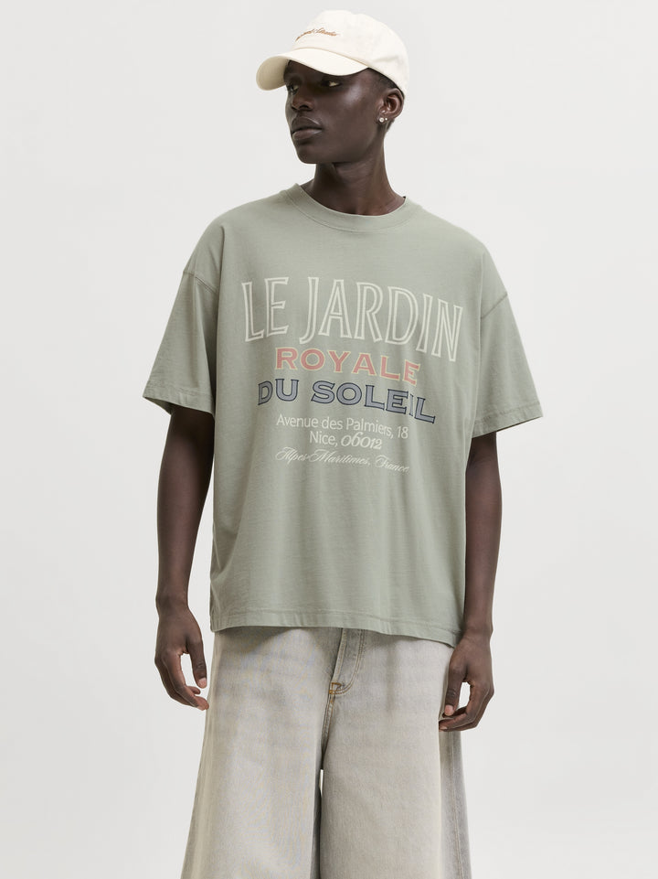 JORMENTON TYPO FRONT TEE SS CREW NE, Seagrass 176290 Bild 5
