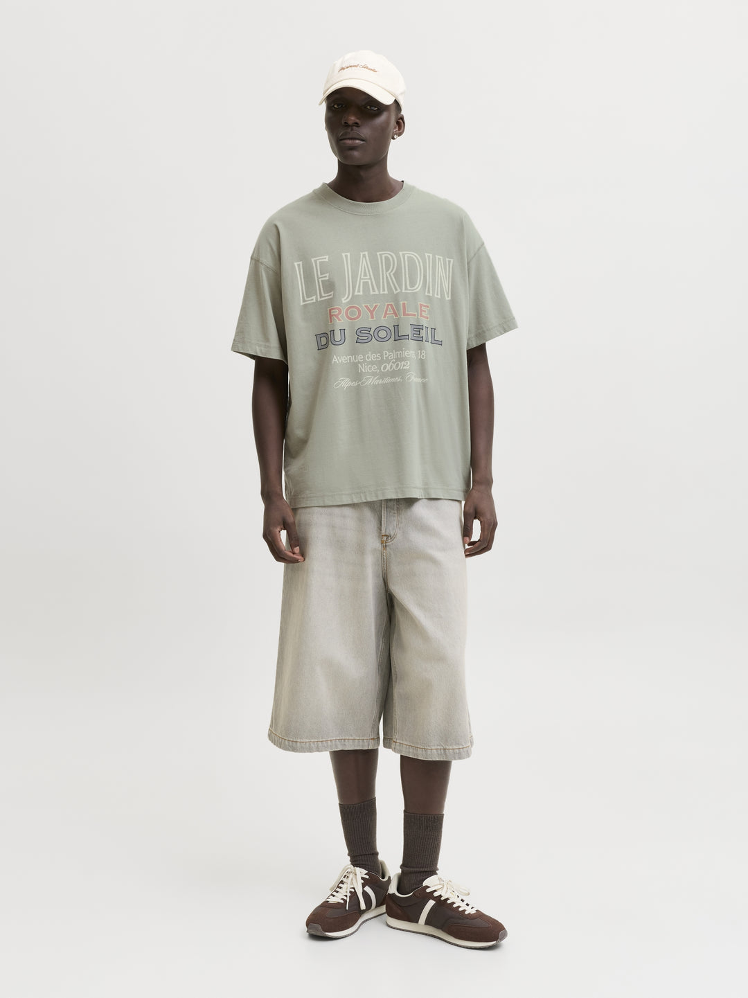 JORMENTON TYPO FRONT TEE SS CREW NE, Seagrass 176290 Bild 7