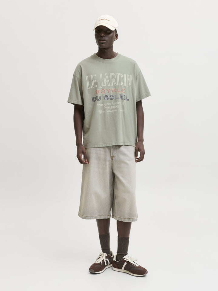 JORMENTON TYPO FRONT TEE SS CREW NE, Seagrass 176290 Bild 7