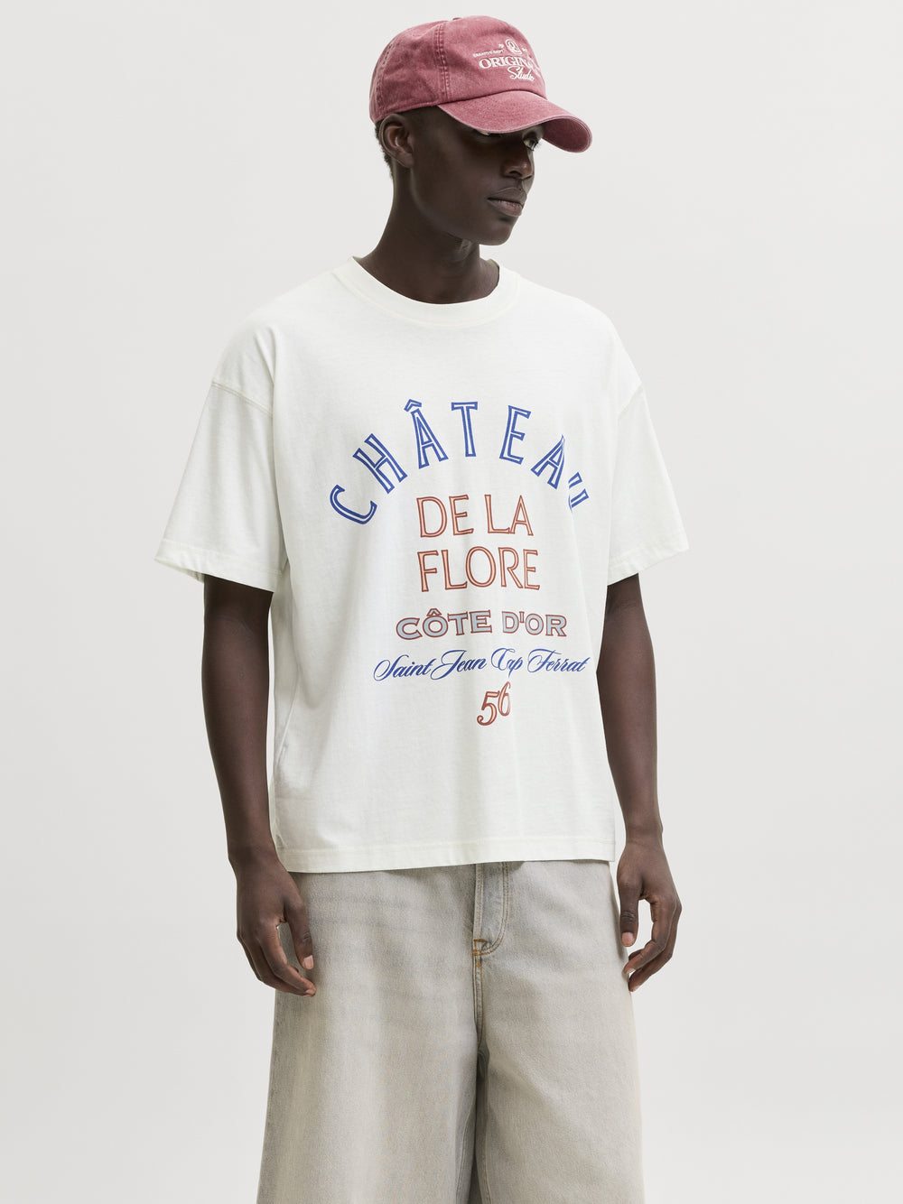 JORMENTON TYPO FRONT TEE SS CREW NE, Snow White 177707 Bild 2