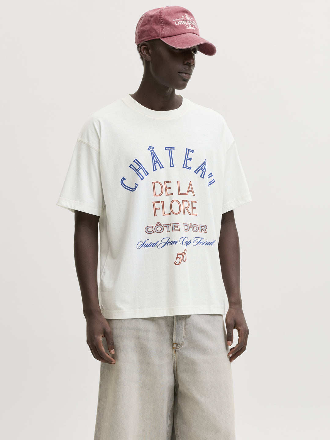 JORMENTON TYPO FRONT TEE SS CREW NE, Snow White 177707 Bild 2