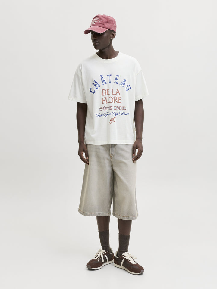 JORMENTON TYPO FRONT TEE SS CREW NE, Snow White 177707 Bild 5