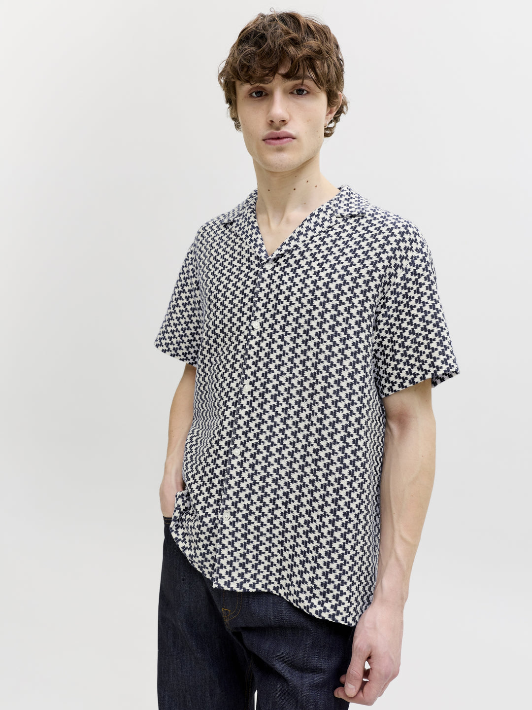 JORMONTAUK CROCHET SHIRT SS SA26 LN, Sky Captain 175917 Bild 5