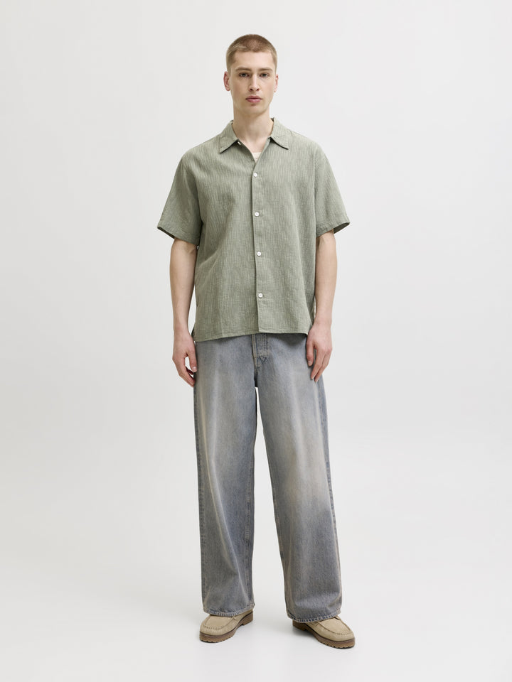 JORMONTAUK WAVY TEXTURE SHIRT SS SN, Vetiver 176725 Bild 6