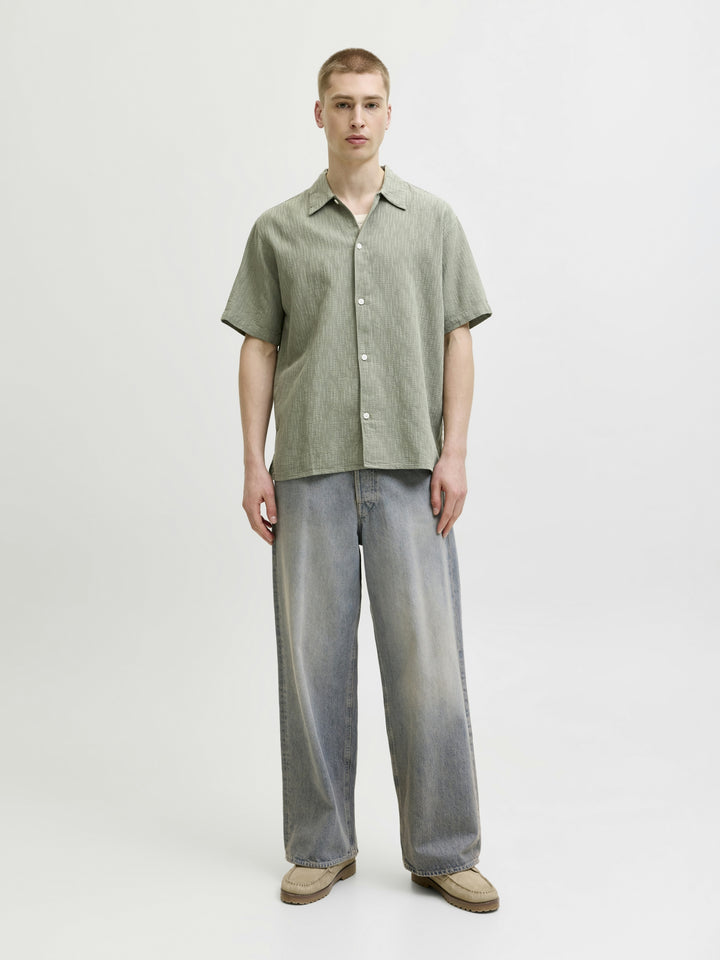 JORMONTAUK WAVY TEXTURE SHIRT SS SN, Vetiver 176725 Bild 6