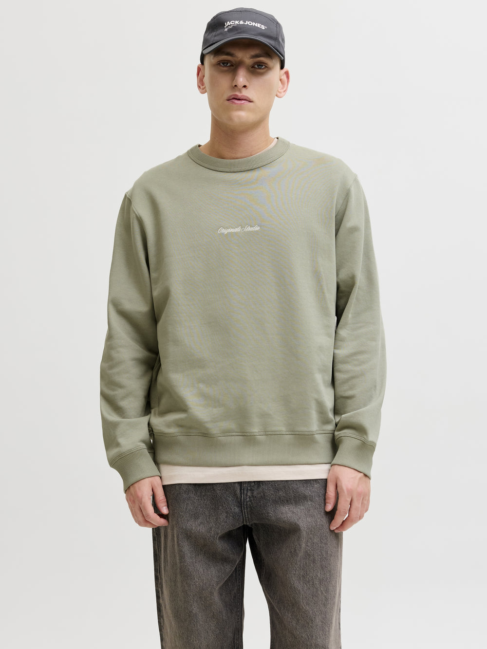JORNORREBRO EMB SWEAT CREW NOOS, Seagrass 176290 Bild 2