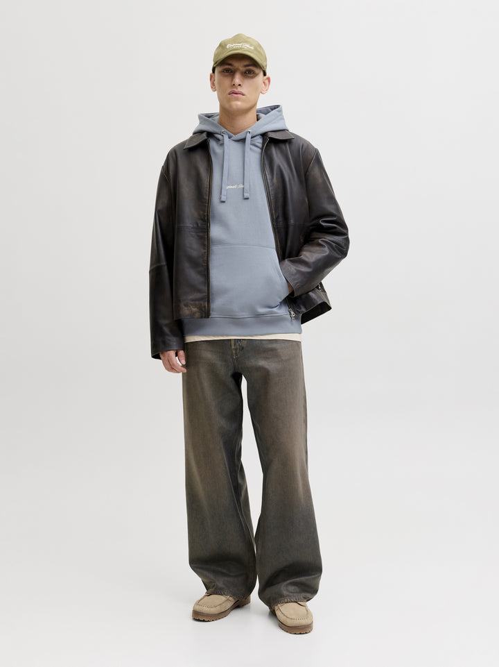 JORNORREBRO EMB SWEAT HOOD NOOS, Tradewinds 175939 Bild 7