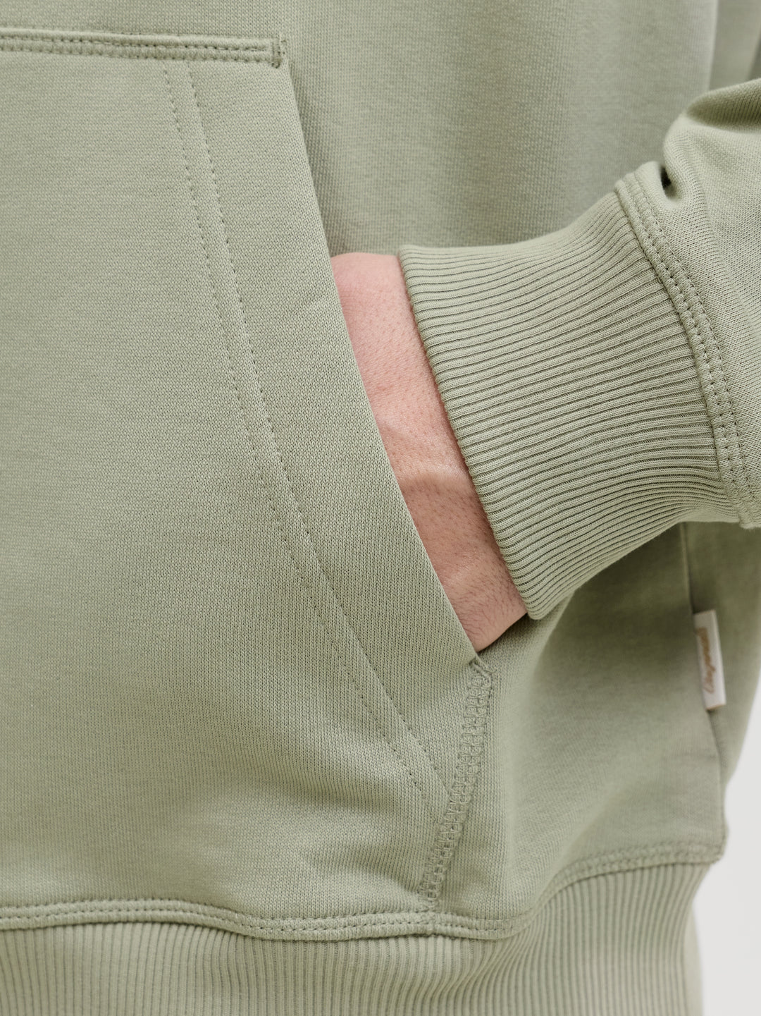 JORNORREBRO EMB SWEAT HOOD NOOS, Seagrass 176290 Bild 2