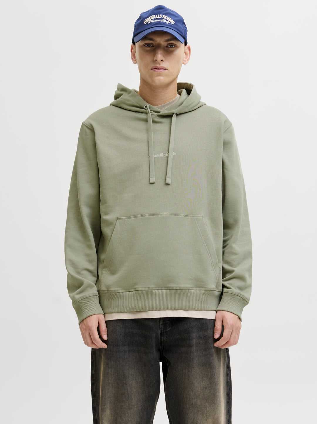 JORNORREBRO EMB SWEAT HOOD NOOS, Seagrass 176290 Bild 3
